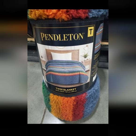 Pendleton Bedding Pendleton Sherpa Fleece Twin Blanket 66 X 92